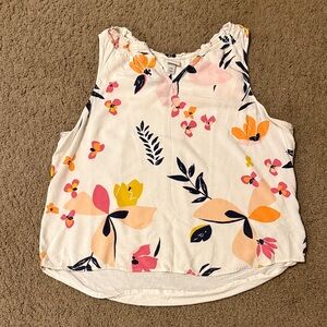 A New Day Floral V-Neck Blouse